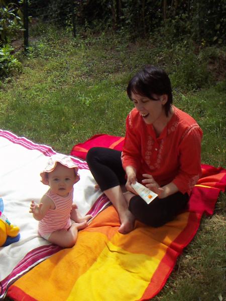 ...activit�s de plein air, dans le jardin...