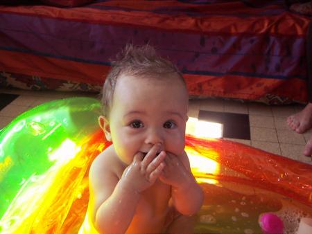 Petit bain dans ma piscine