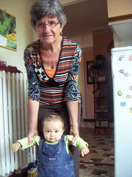 ...avec mamie Jeannette.